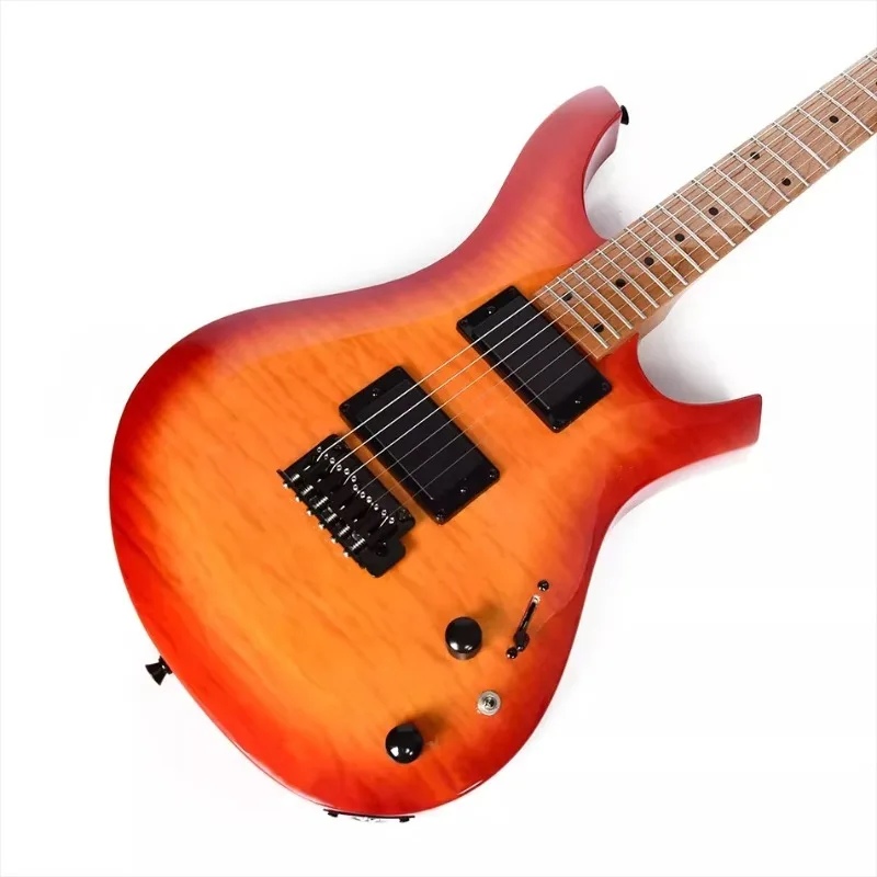 Professional High Quality Electric Guitar  Alnico 5 H-H Pickups High Glossy Finish Arched-Top Body 6-String Music