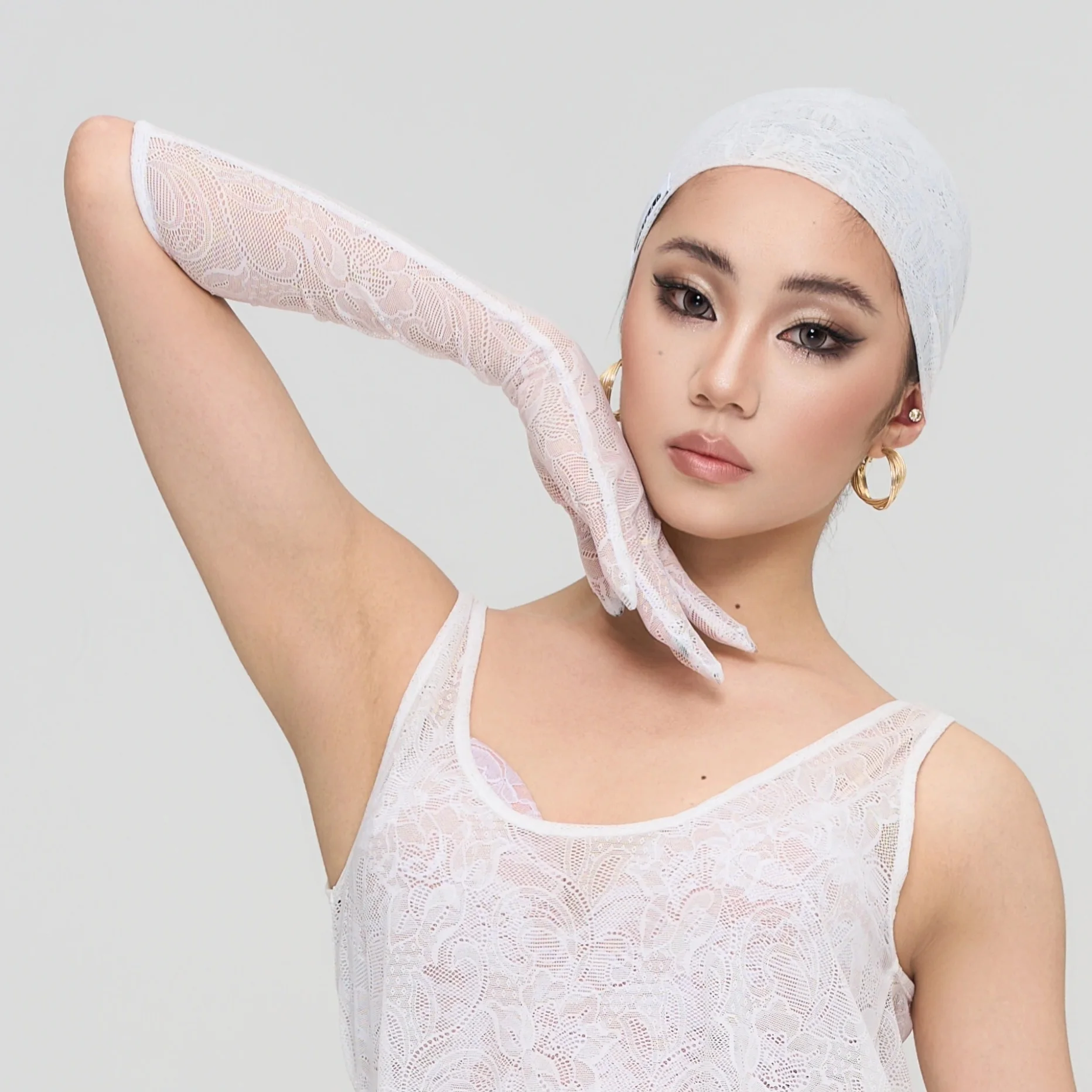 Bandeau de danse latine en 4 couleurs, gants en dentelle pour femmes, accessoires de danse, concours de danse Rumba, vêtements de spectacle, ornement NV24150