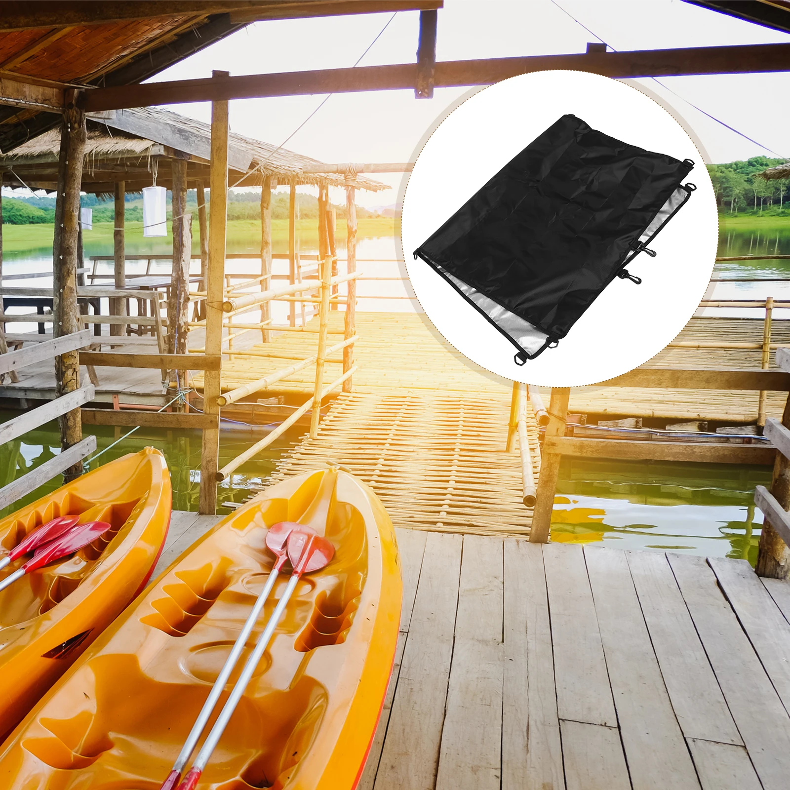 

1PC Kayak Protection Waterproof Oxford Cloth Outdoor Storage Canoe Accessories Durable Universal Secure Fit Easy Installation