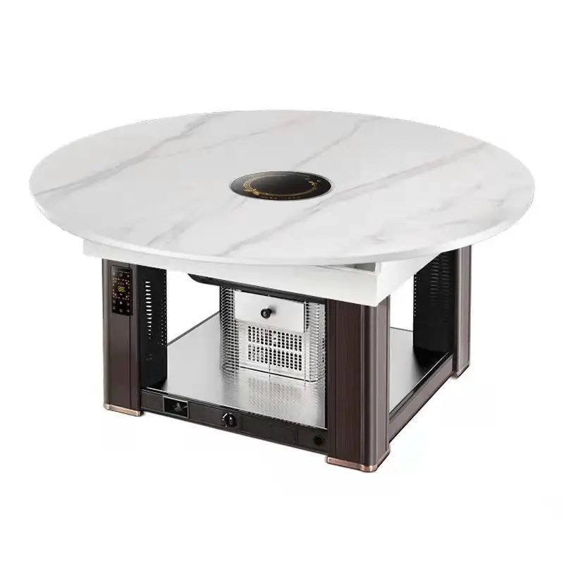 

Round heating table