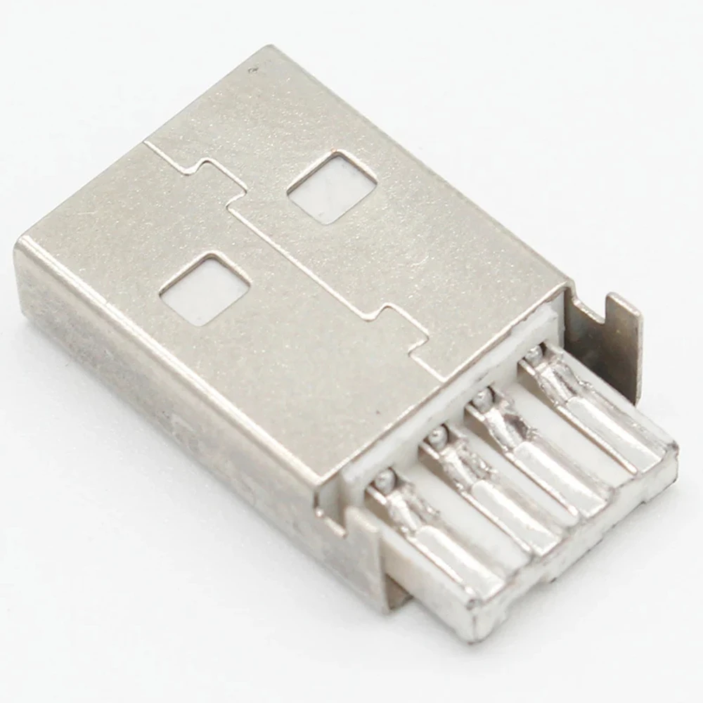 Solder Type Assembly DIY USB A Type 4 Pin USB Socket Male USB USB 2.0 Connector USB Adapter