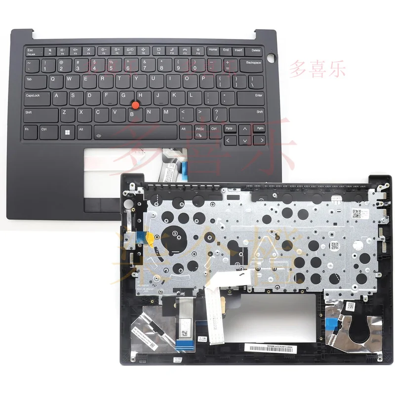 

ZMZM for Lenovo ThinkPad E14 Gen 5 Palmrest Cover Keyboard US Black Backlit 5M11L59795
