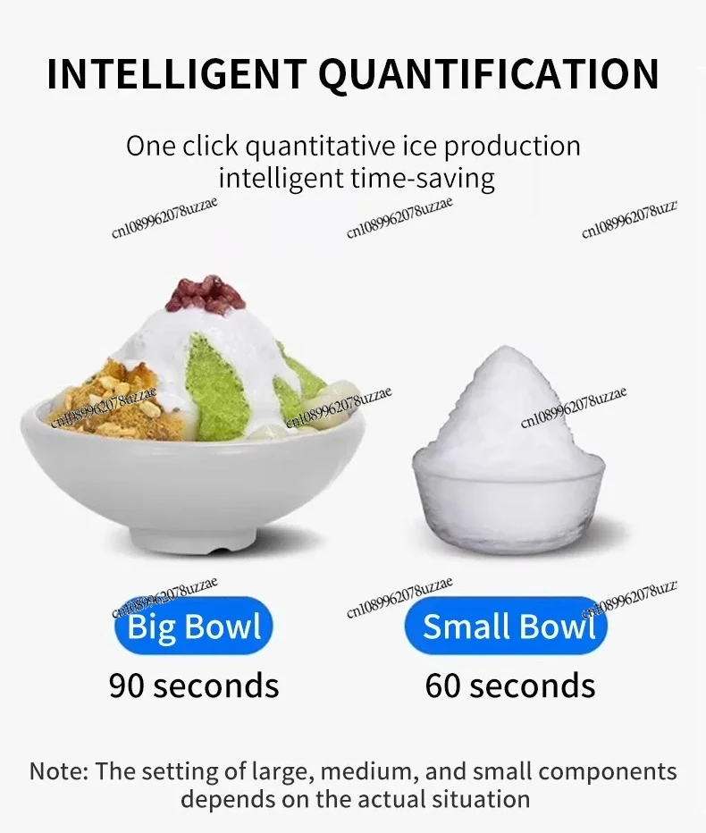 

Машина для бритья хлопьев снега и льда с воздушным охлаждением, автоматическая машина для производства снежного льда Bingsu для рекламы