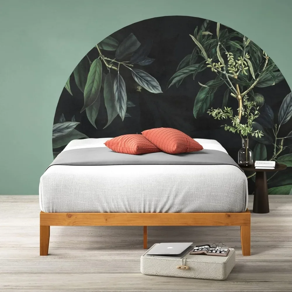 

Wood Platform Bed Frame - Solid Wood Foundation with Easy Assembly and No Box Spring Needed