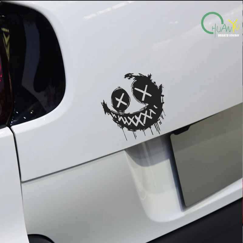 Electric car decals waterproof sun protection decoration little clown car body decals large area scratches cover up battery car