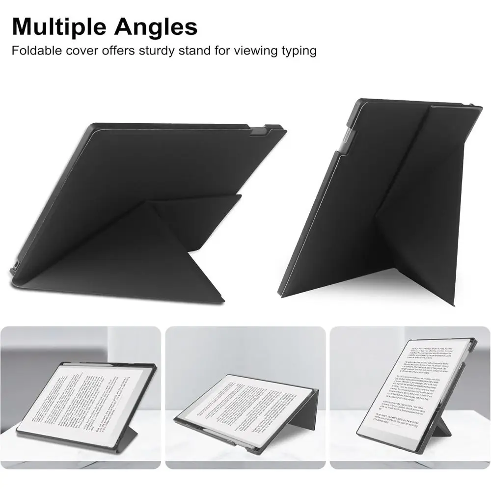 Auto Sleep/Wake 11.8" Tablet Stand Case Foldable Anti-fall Smart Cover Leather Wear Resistant for reMarkable Paper Pro 2024