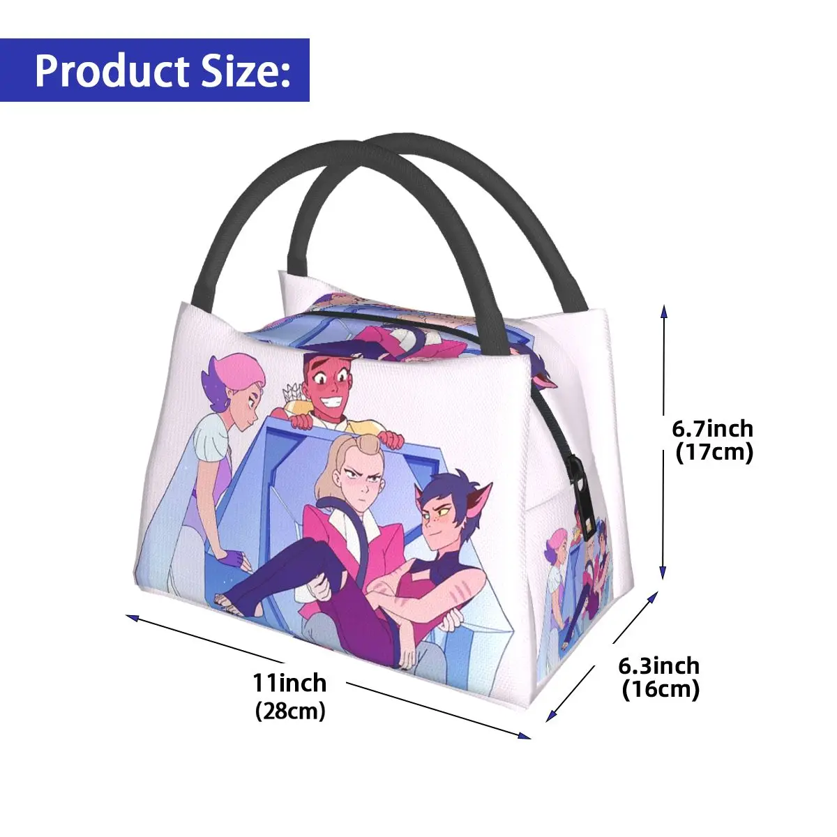 Best Friend Squad She-Ra And The Princesses Of Power Insulated Lunch Bag for Women Kids Portable Food Boxes Thermal Lunch Box