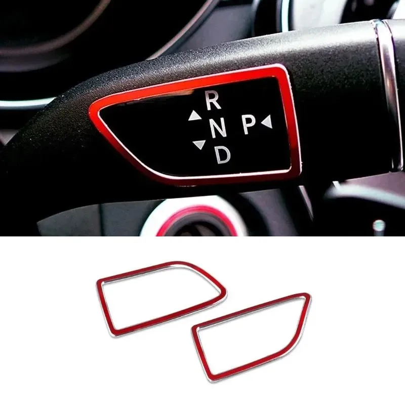 Aluminium Alloy Sticker Car Wiper Shift Lever Cruise Bar Frame Trim For Mercedes Benz C GLC Class W205 X253 Interior Accessories
