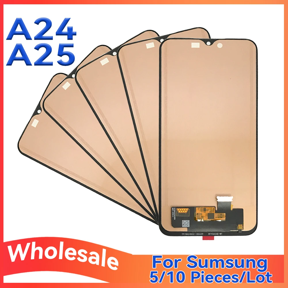 

Оптовая партия 5/10 шт. для Samsung A24 Экран ЖК-дисплей A25 с сенсорной сборкой для мобильного телефона
