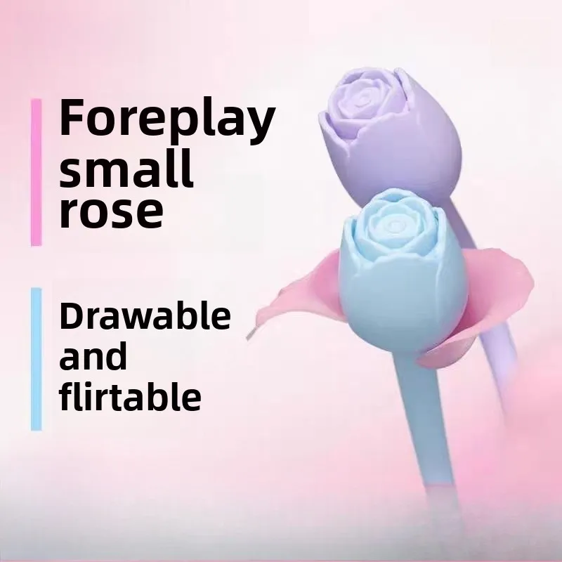 قلم إغاظة لعبة بيضة نانا الربيعية ، قضيب اهتزاز زهرة الورد ، جهاز تحفيز ذاتي للسيدات للزوجين ، ألعاب جنسية