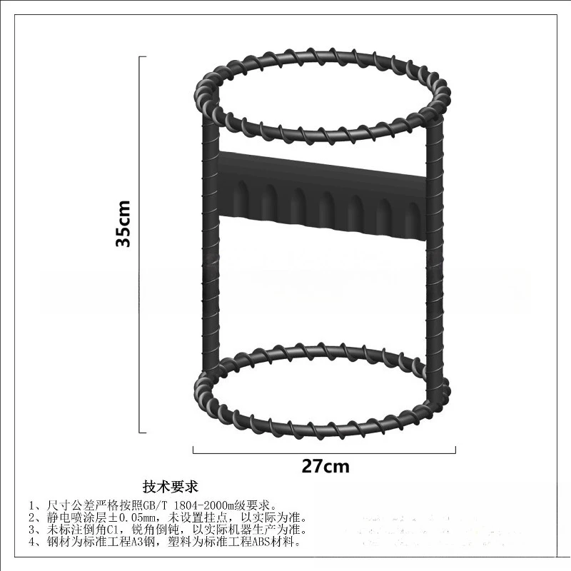 Forged Manganese Steel Manual Log Splitter, Household Wood Separator with Threaded Reinforcement Structure