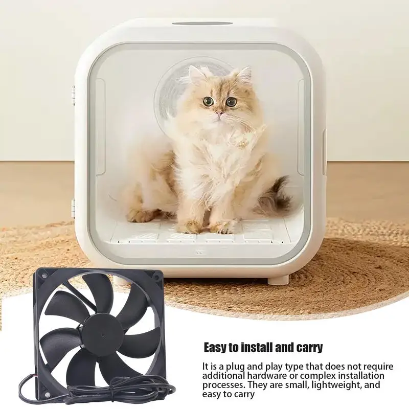 Small Box Fan 120mm Window Fan USB PC Fan Computer Cooling Fan Plug-and-Play Silent For Pet Boxes Outdoor Use