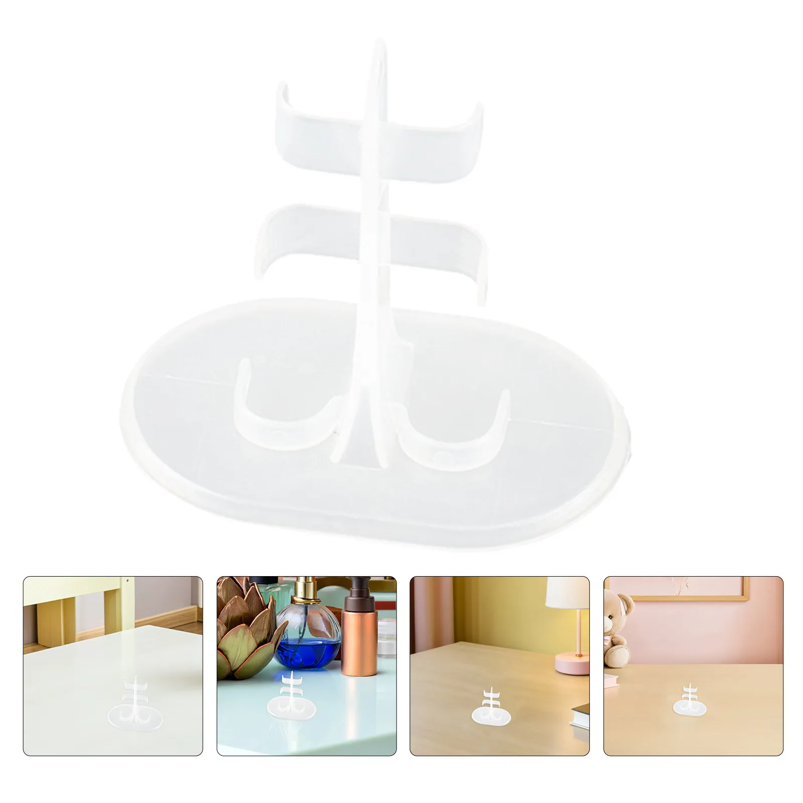 

50pcs Princess Accessories: 30Cm Universal Clear Plastic Stand Secure Foot Peg Base For Fashion Transparent Display