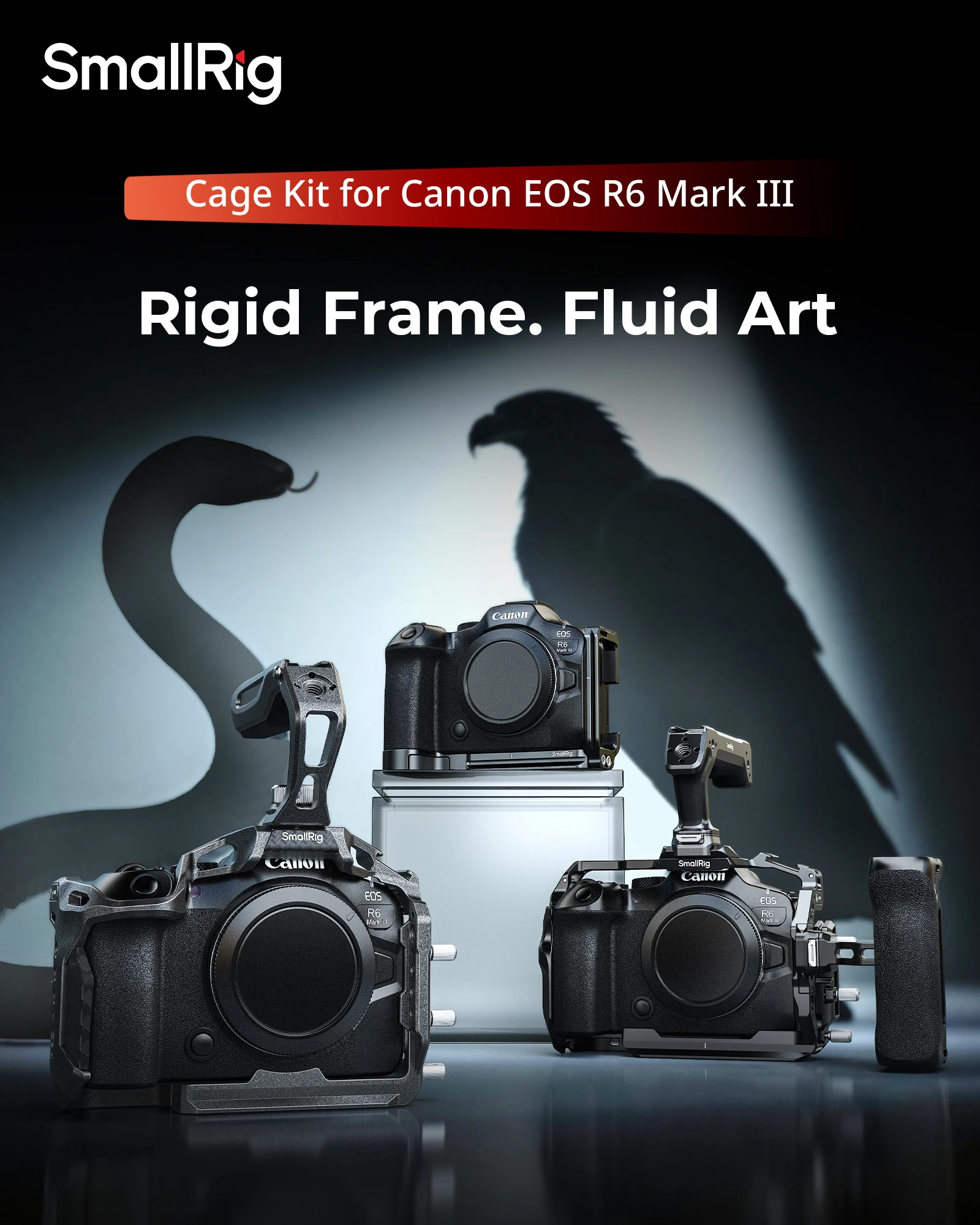 SmallRig EOS R6 Mark III Kit gabbia per fotocamera HawkLock Gabbia a sgancio rapido per Canon EOS R6 Mark III / R6 Mark II 5954