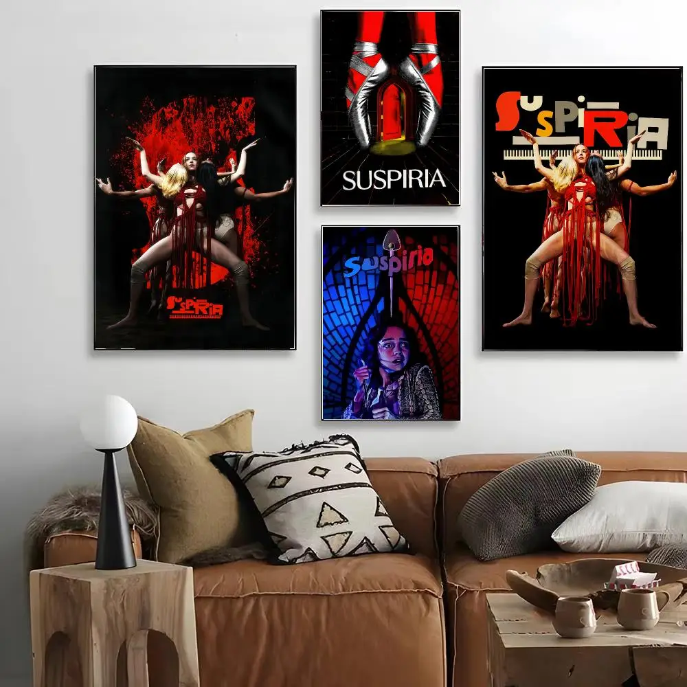Movie Suspiria Poster HD Art Decorative Wall Art Waterproof Home Décor for Living Room Bedroom Café Stylish Gift