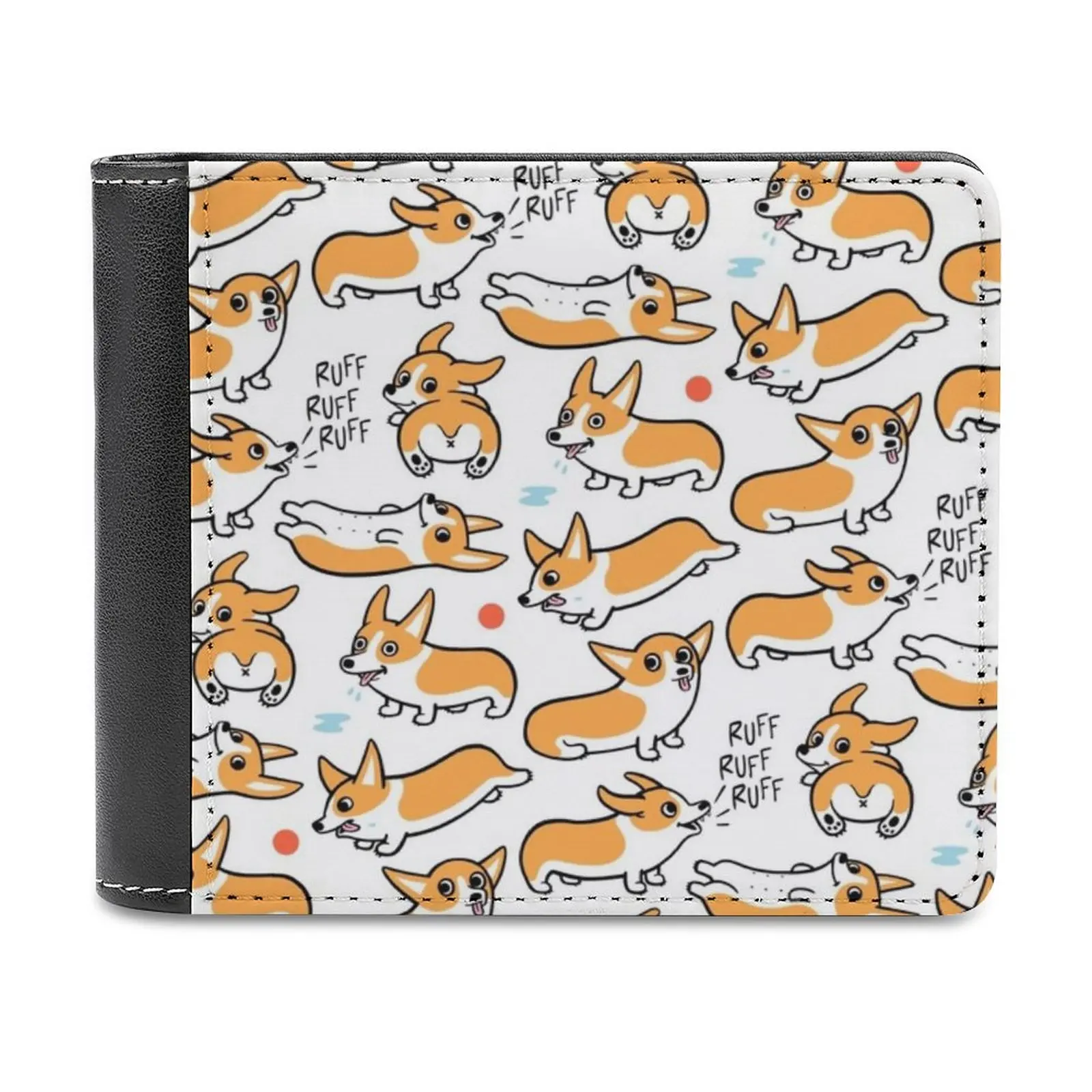 

Fox Lines New Men Wallets Pu Leather Men Purse High Quality Male Wallet Fox Lines Fox Lines Animal Animals Animal Orange Red