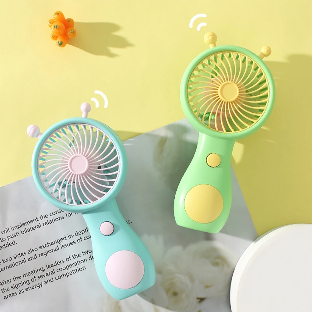 NEW Cute Snail Charging Fan Handheld Mini Portable USB Charging Handheld Mini Fan Household Outdoor Pocket Compact Fan