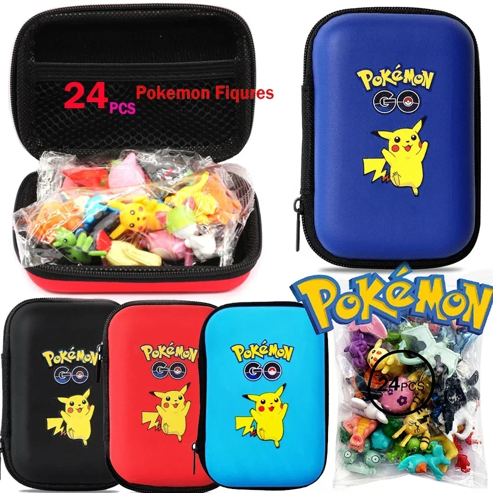 Pokemoned Figures Toy Set 24pcs 1 Bag 2-3cm Bulk Anime Mini Doll Lot Pikachu Figurine Small Pocket Monster Birthday Gift