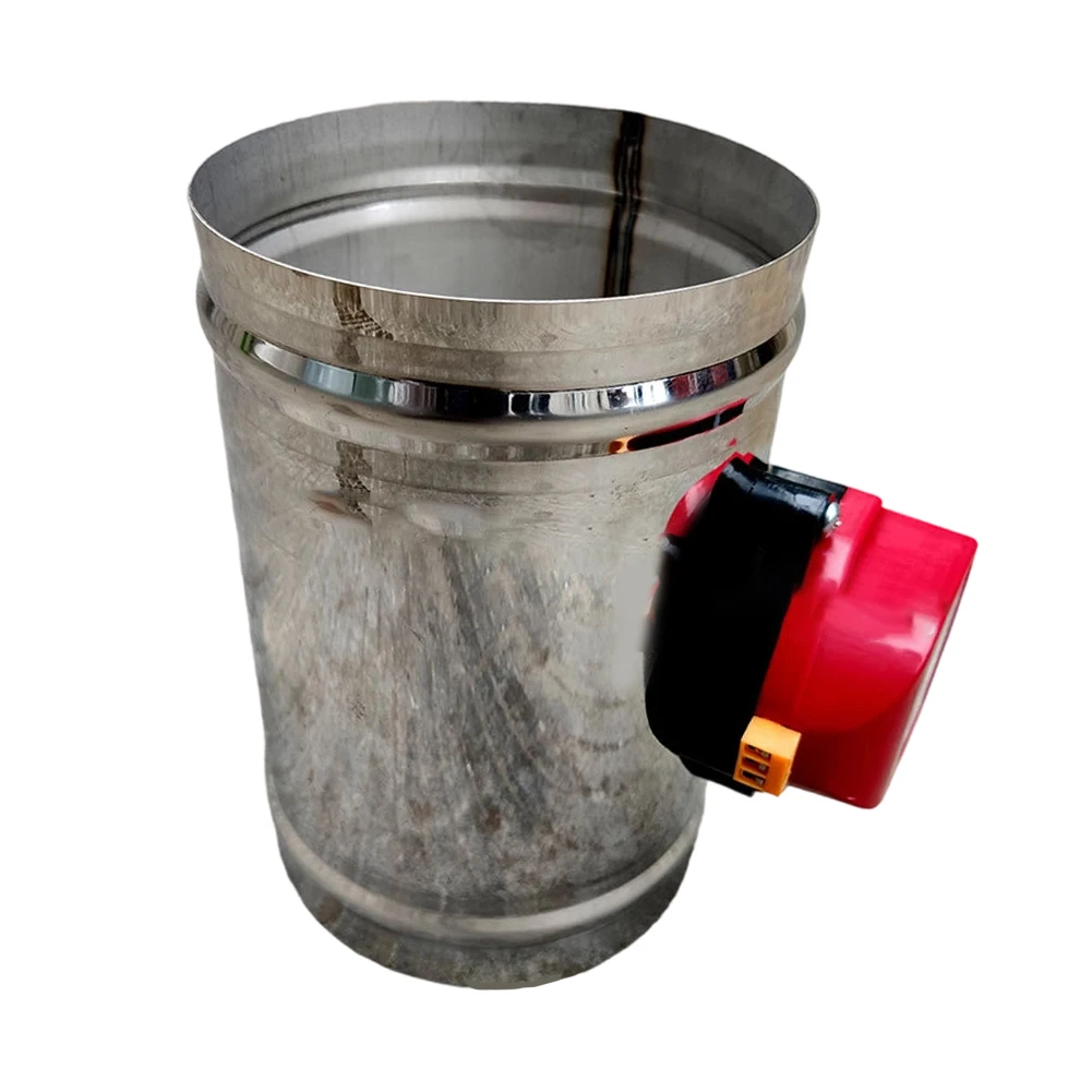 

2Pcs 8 Inch 24V AC Motorized Duct Damper for HVAC Systems Stainless Steel Backdraft Damper with Silicone Sealing Ring