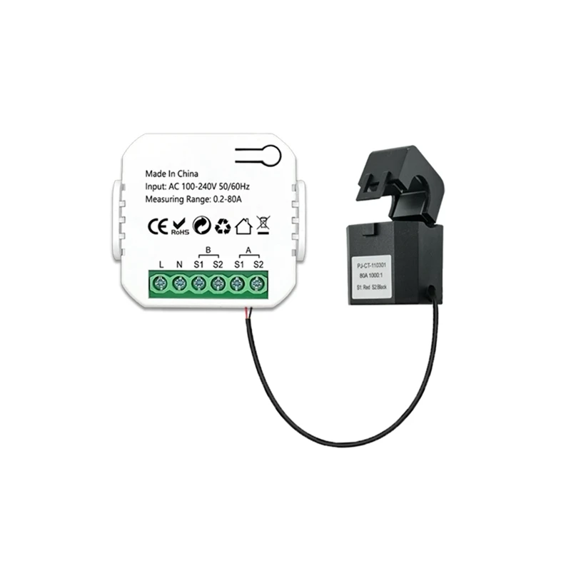 

Monitor Solar Produced And Consumed Power Meter With Clamp App AC110V 240V (1CT)