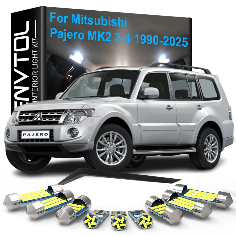 Lámparas LED interiores para coche Canbus para Mitsubishi Pajero MK2 3 4 V20 V40 V60 V80 V73 V93 1990-2025 lámpara de maletero de espejo de tocador de lectura de cúpula