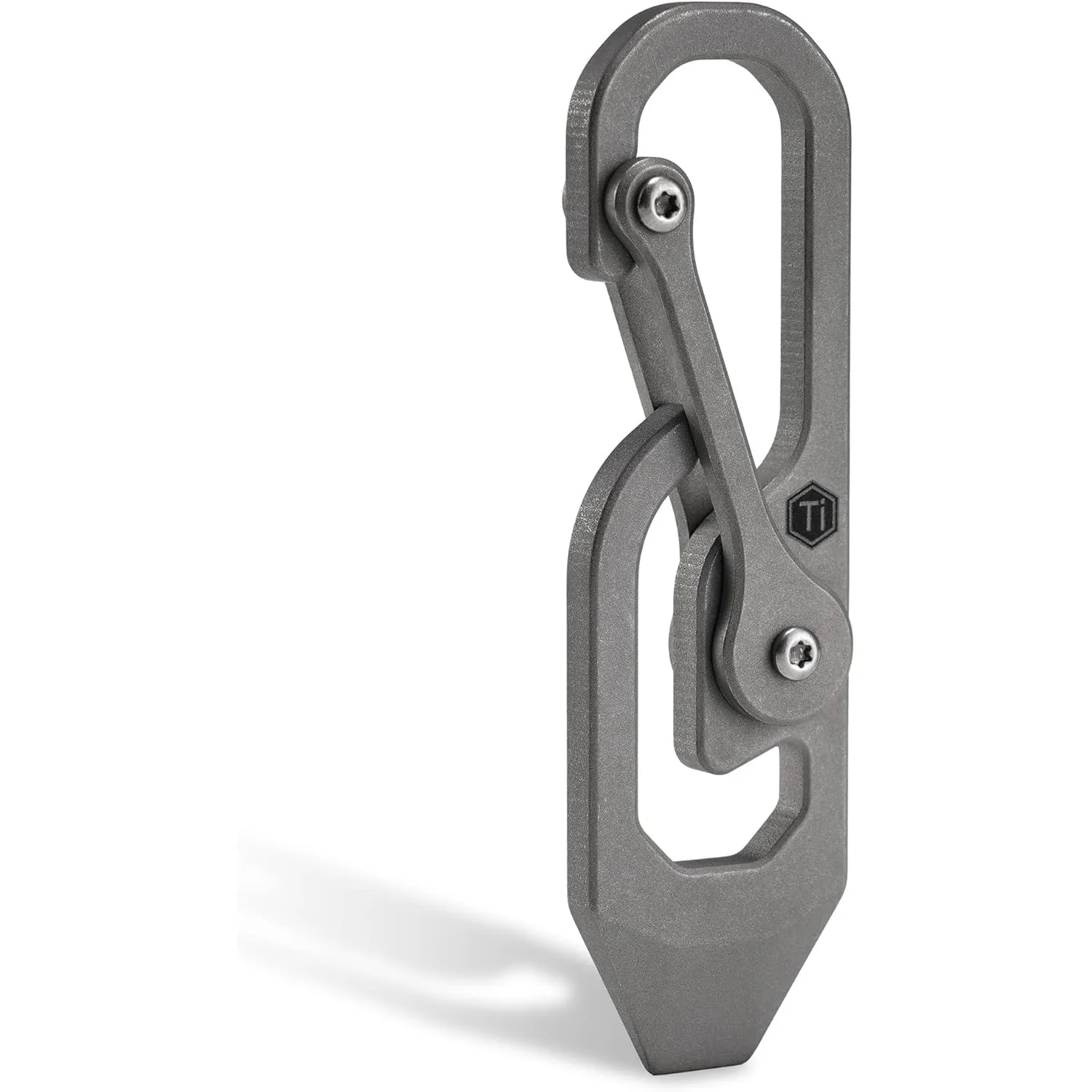 

Карманный инструмент-брелок KeyUnity KU04 из титана, быстросъемный карабин с функцией монтировки для повседневного использования