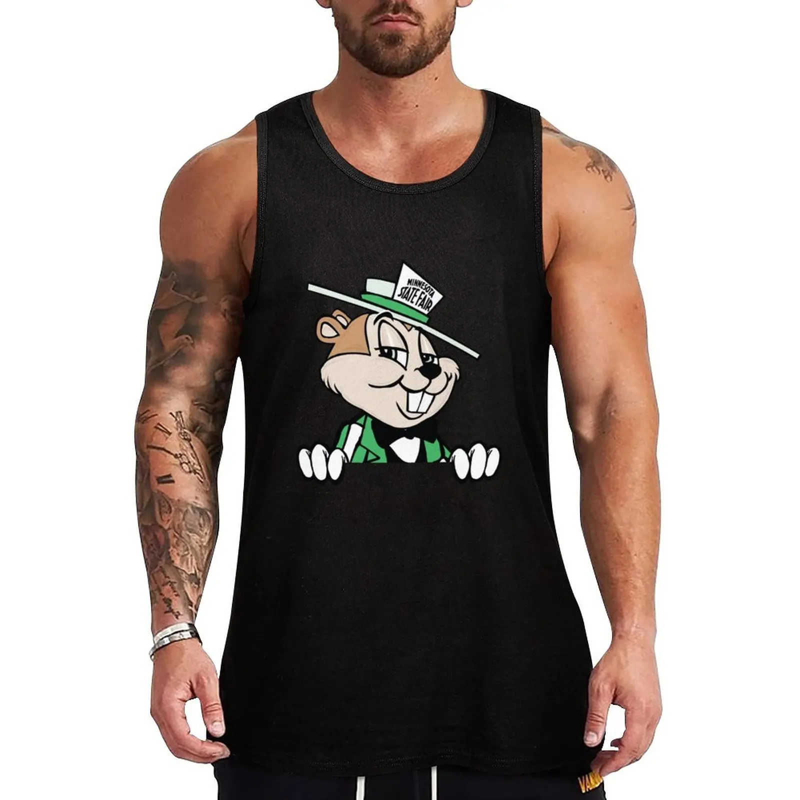 Minnesota State Fair Gopher Gauge Tank Top t-shirts for men summer clothes men 2025 Men's sleeveless t-shirt