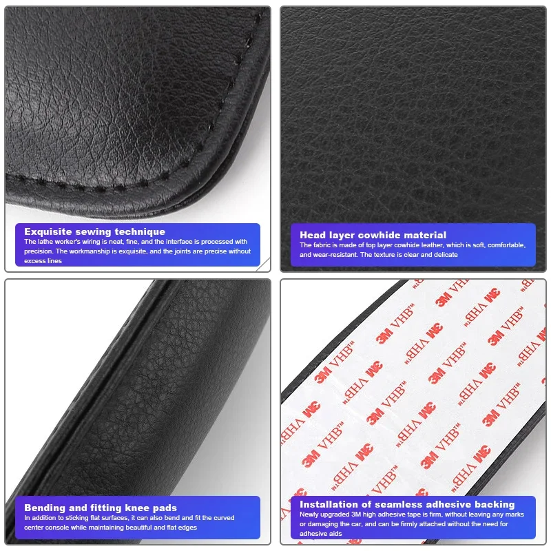 Car Styling Auto Interior Pillow Comfortable Elastic Leather Knee Pad For Ford Focus mk2 mk3 Fiesta mk7 Ranger Mondeo mk4 S-MAX