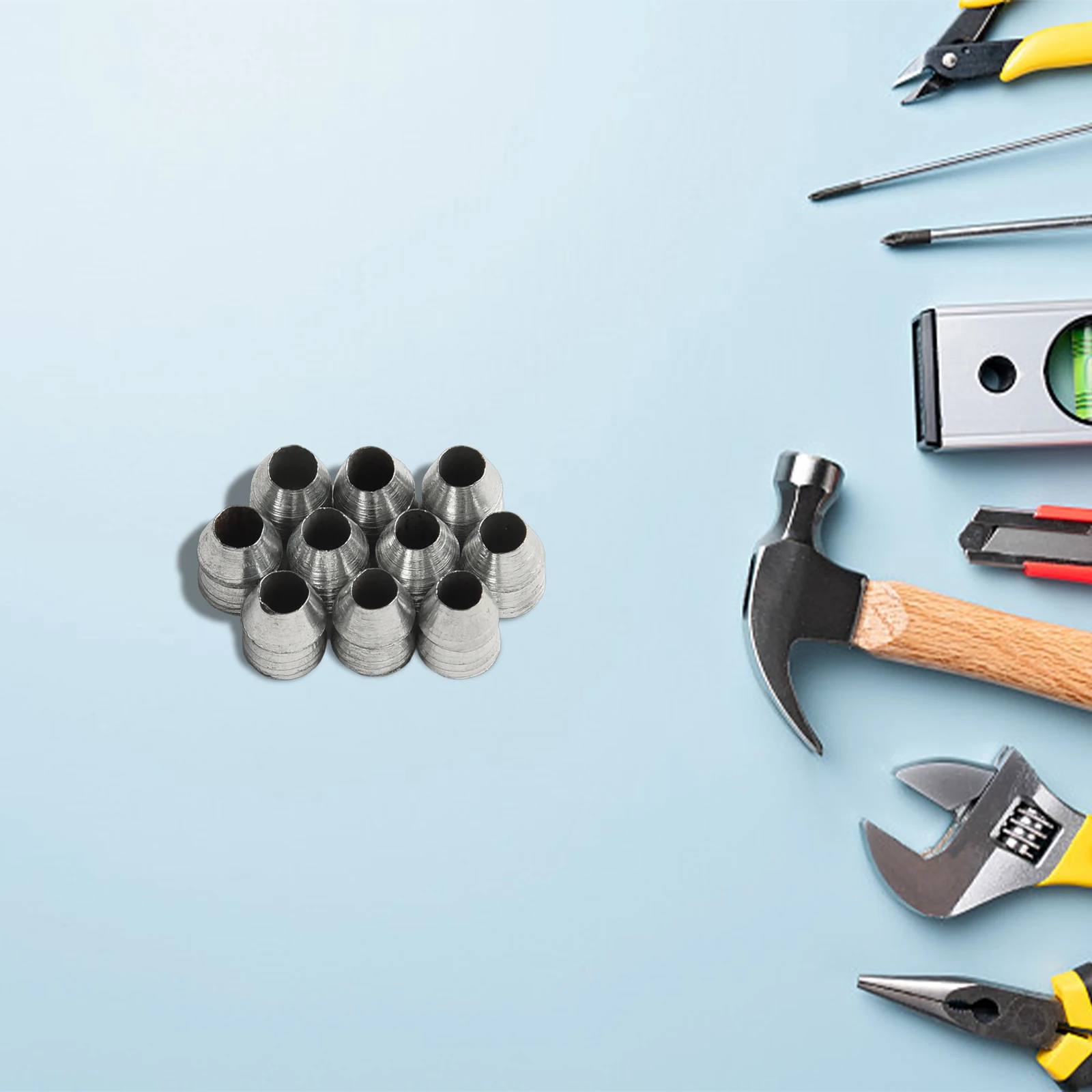 10pcs 8-19mm Round Steel Hammer Handle Wedge Fixed Handle Prevent Loosening For Axe Hammer Hoe Hand Tool Accessories