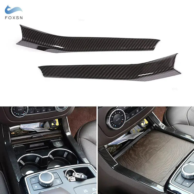 

Для Mercedes Benz GL ML GLS GLE Class Coupe C292 W166 X166 ABS Автомобильная центральная консоль, панель переключения передач, боковая полоса, накладка, наклейка