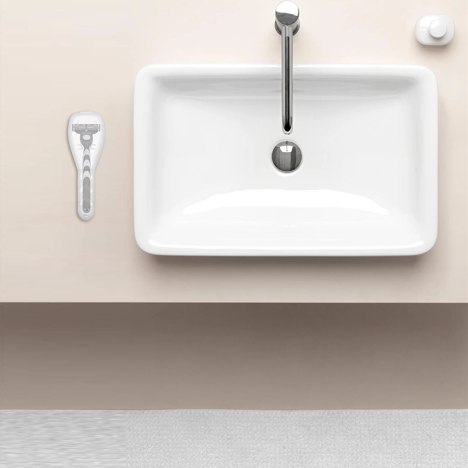 

2Pcs Transparent Razor Storage Case Women Hair Shaving Box Organizer Portable Travel Protector Holder Shavers Case