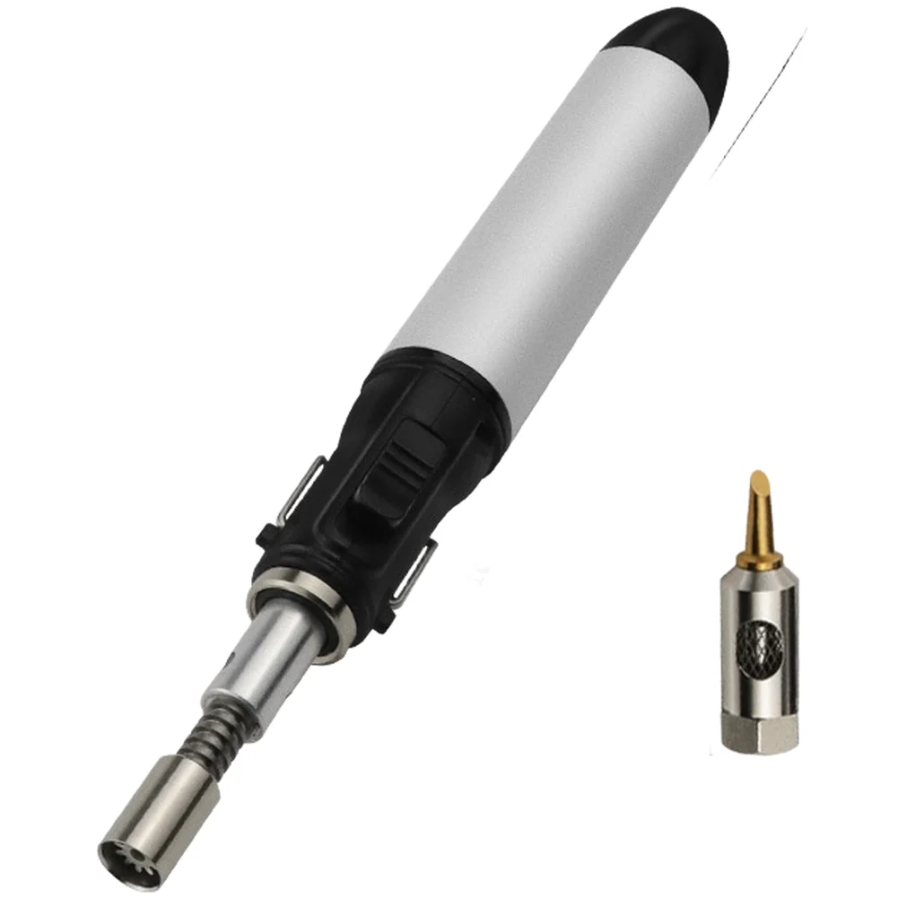 Portable Butane Gas Soldering Iron Pen With Adjustable Flame Tip For Electronic Repair DIY Welding Tool Lightweight Quick Heat