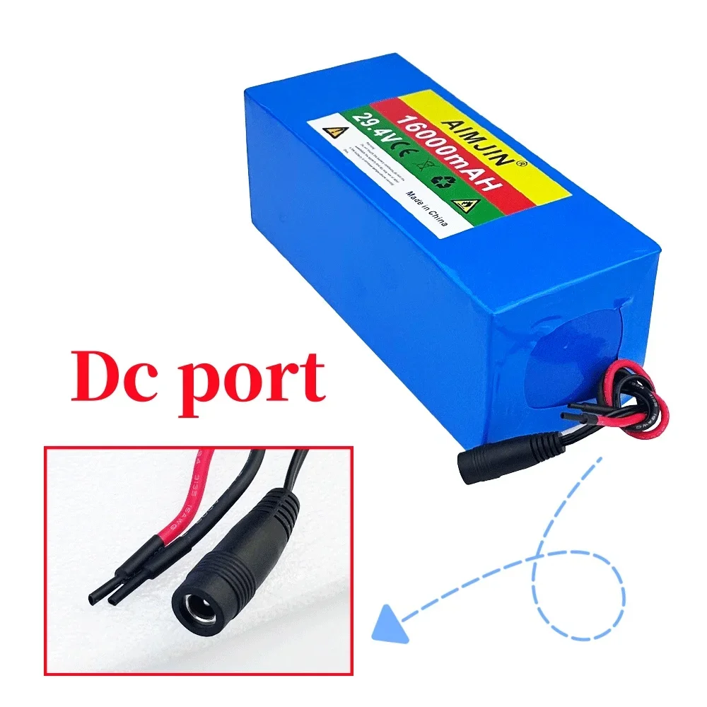 BMS 7S5P 29.4V 16Ah 18650 lithium-ion battery pack, suitable for electric wheelchair electric mobility tool battery, +charger