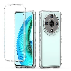 3 in 1 Rugged Armor Shockproof Phone Case For Honor X9B Magic 6 Lite 5G Hard Plastic Frame Transparent TPU Back Cover Fundas