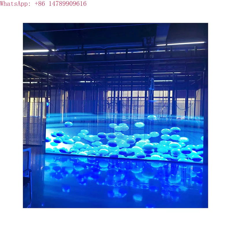 LED Flying Carpet DisplayCompetitive Price P3.9 Full Color Window Shopping Mall Christmas Display 3d Transparent Display ScreenV