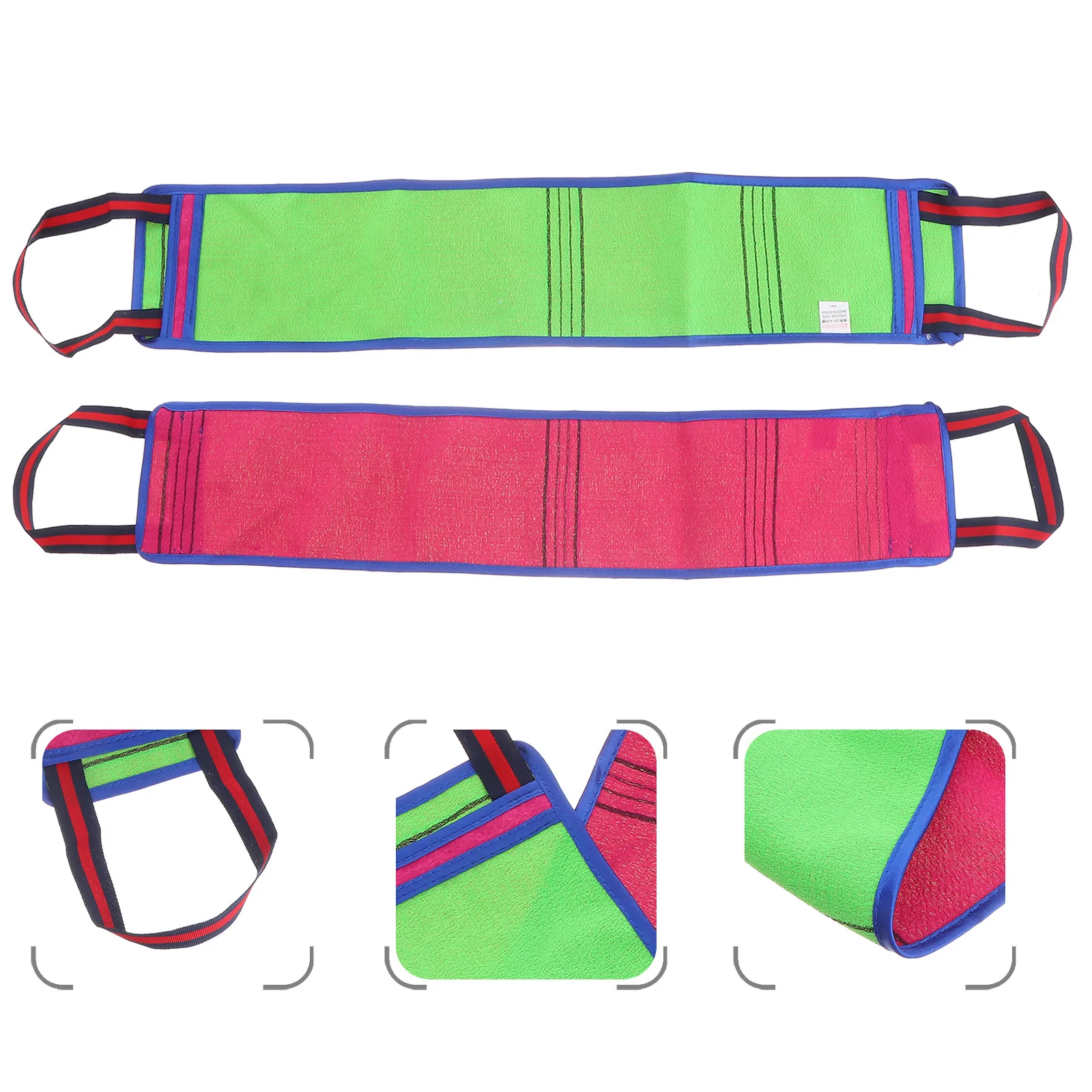 

2Pcs Bathing Back Scrubber Shower Towel Long Strip Body Cleaning Wipe Exfoliating Soft Durable Use Shower Towel