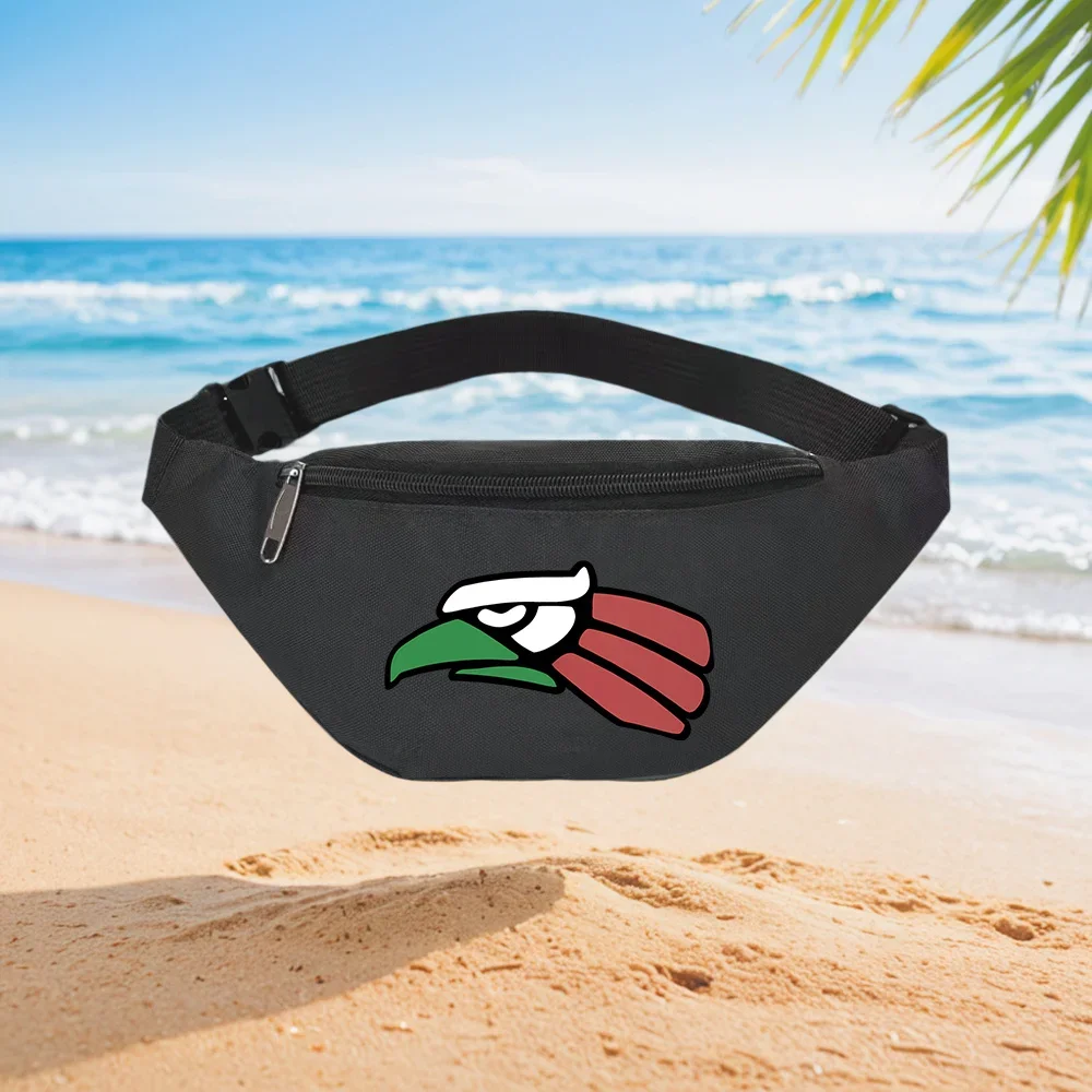 Eagle Head Design Stylish Wallet  Waist Backpack Crossbody Chest Bag Street Casual Sporty Fashionable Simple Unique Printed Desi