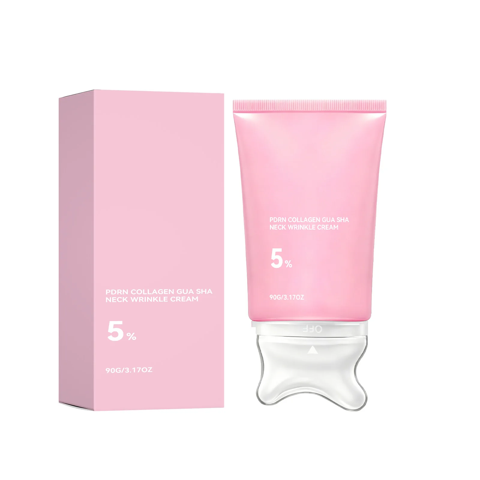 Collagen Neck Cream Firming Lifting Hydrating Moisturizing Smooth Fine Lines Brighten Skin Tone W Shaped Massage Head Neck Care
