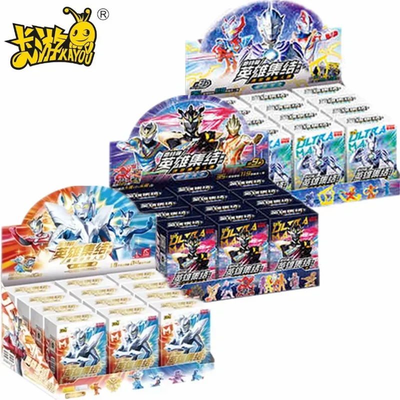 

KAYOU Ultraman Card Ultraman Z Zero резиновая кукла модель редкие карты фигурка аниме игра хобби подарки игрушки коробка