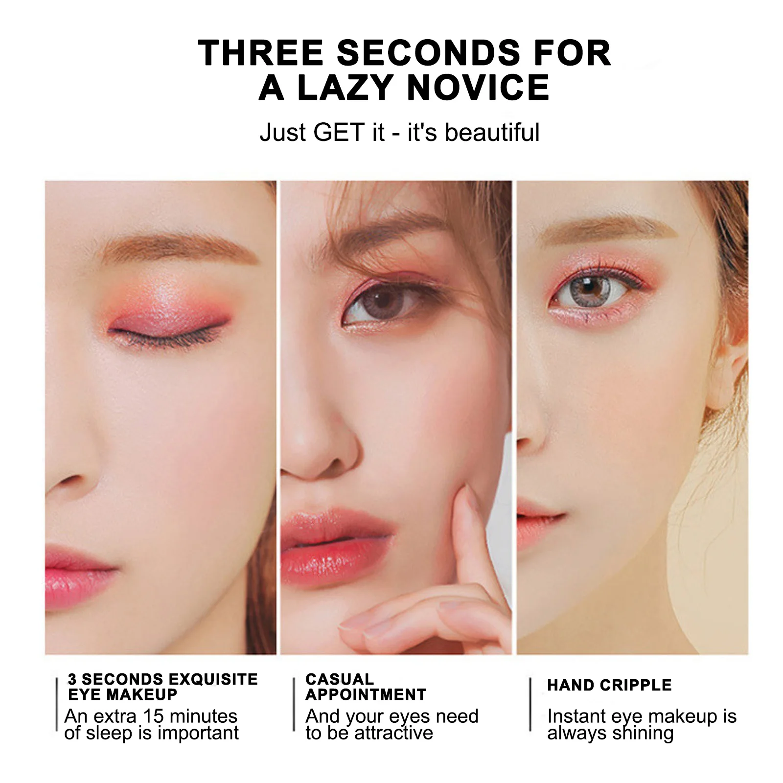 Matte Eyeshadow Beginner Gradient two color Waterproof Eyeshadow Make Up Eyeshadow Stick Modification Lazy Eye Shadow