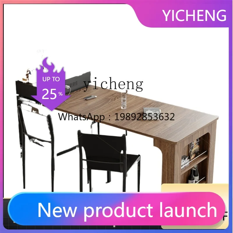 

Simple Dining Table Integrated Home Retractable Dining Room Small Apartment Integrated Table