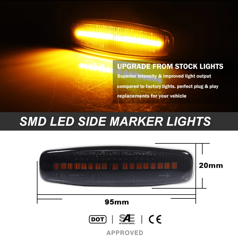 2 pezzi dinamico parafango indicatore di direzione LED indicatore laterale per Nissan Fuga GY50 Murano Z51 Pathfinder R52 Skyline V36 Infiniti EX25