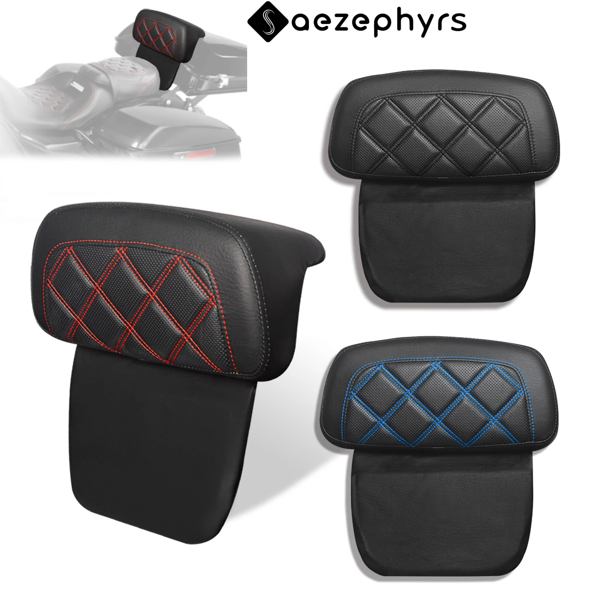 

Tour Luggage Pack Backrest Pad Motorcycle Trunk For Harley Touring CVO Electra Street Glide FLHXS Road King FLHR Tri Glide 14-25