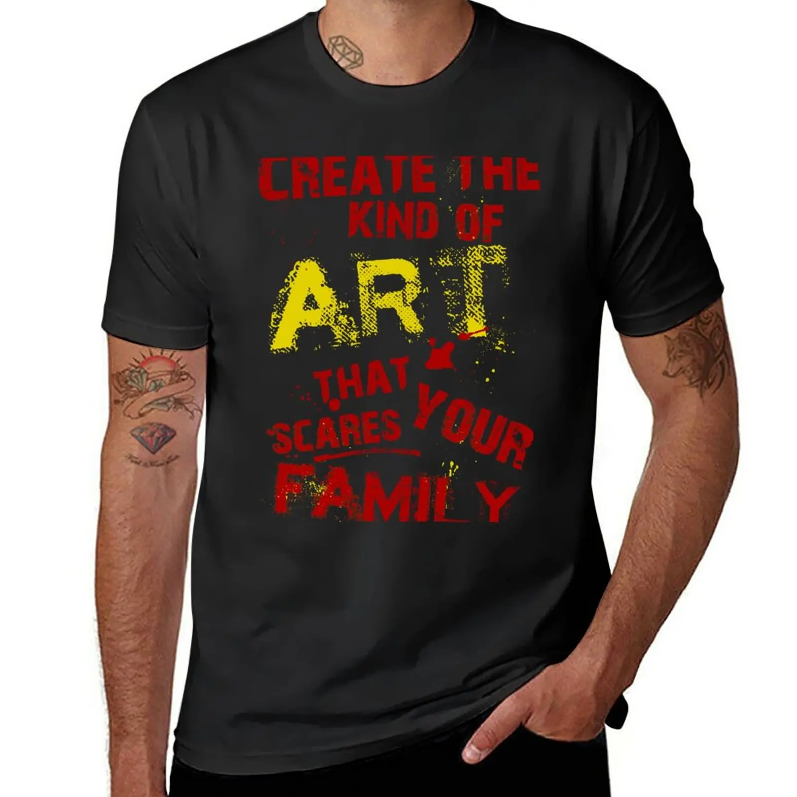 New Scary Art Shirt T-Shirt shirts graphic tees sweat shirts Men's cotton t-shirt