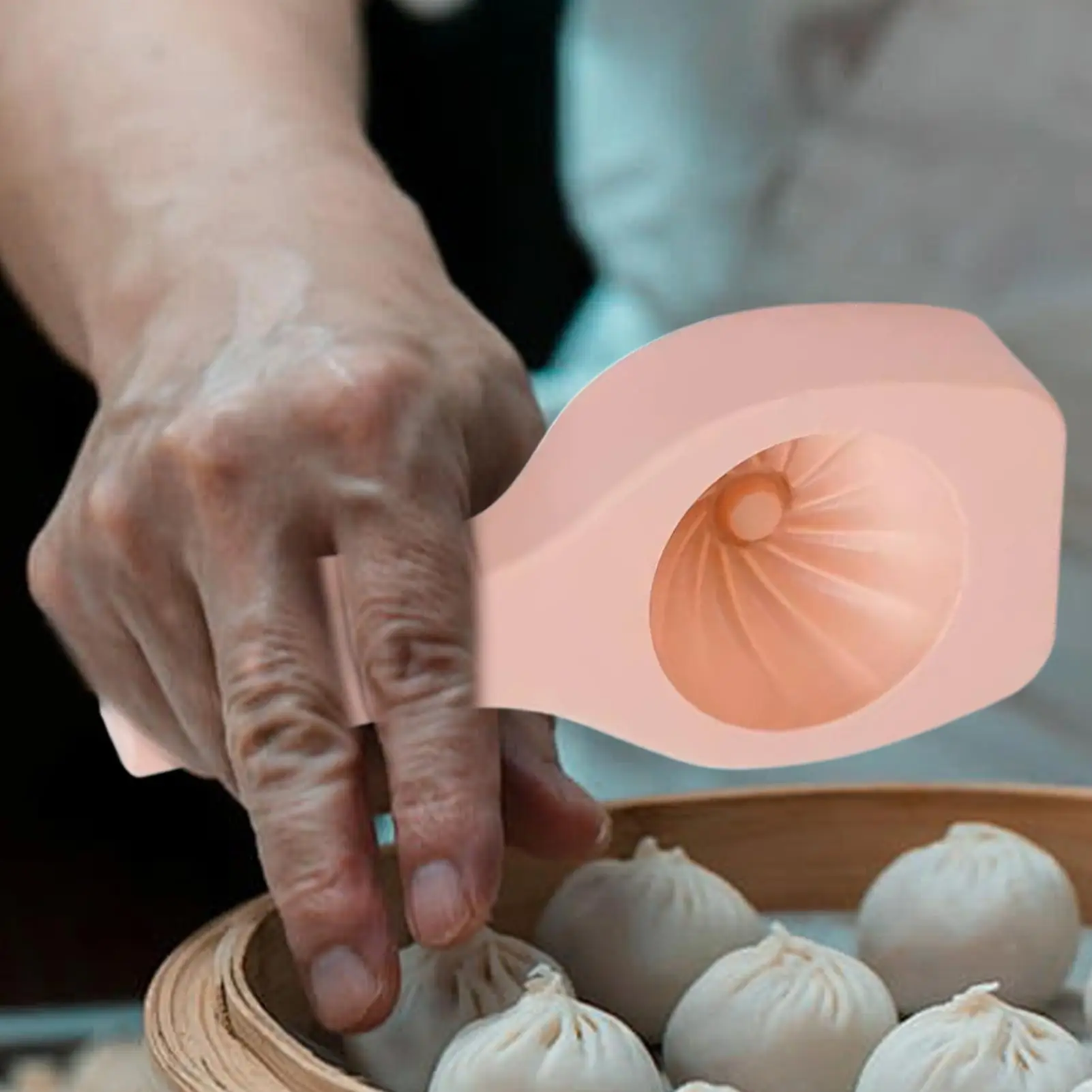 Handmade Pastry Bun Making Mould Chinese Baozi Molds Handheld  Chinese Style Baozi Maker Steamed Stuffed Bun Tool