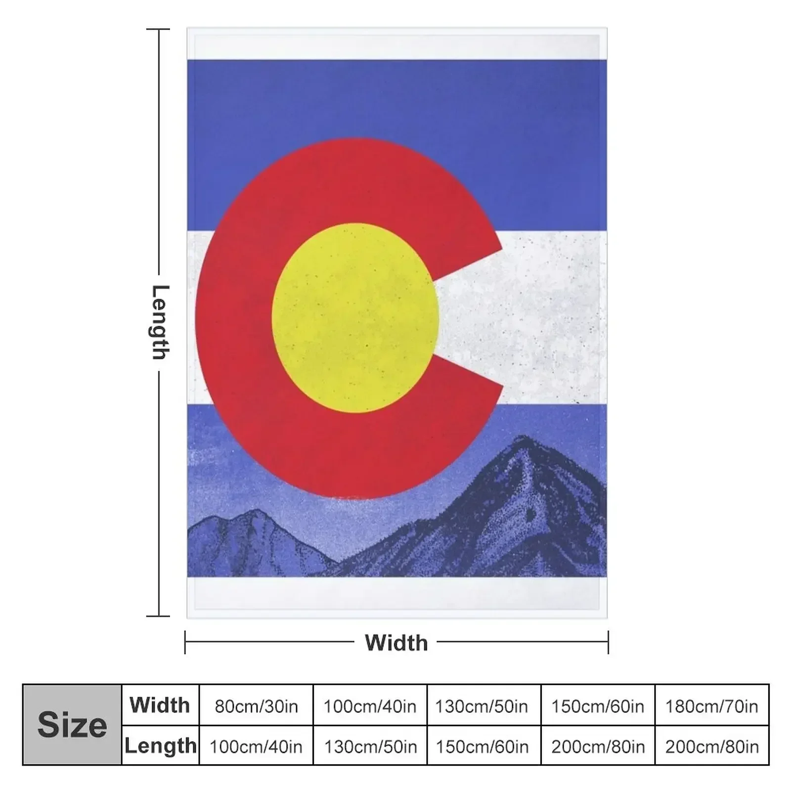 vintage colorado flag Throw Blanket Summer For Sofa Thin Blankets