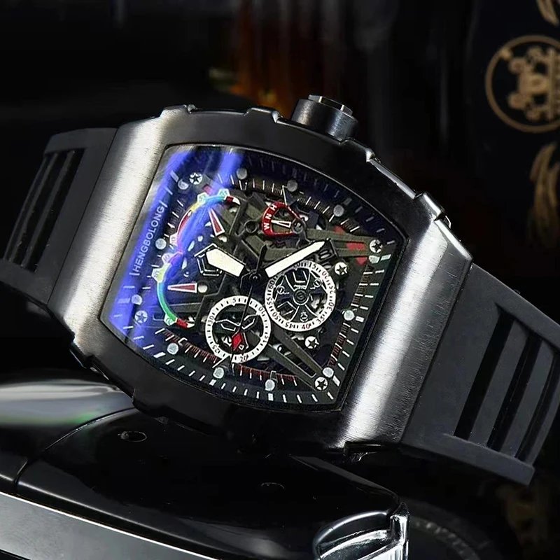 Foreign Trade Watch Large Dial For Men Quartz  sport squareLuminous Watch For Men