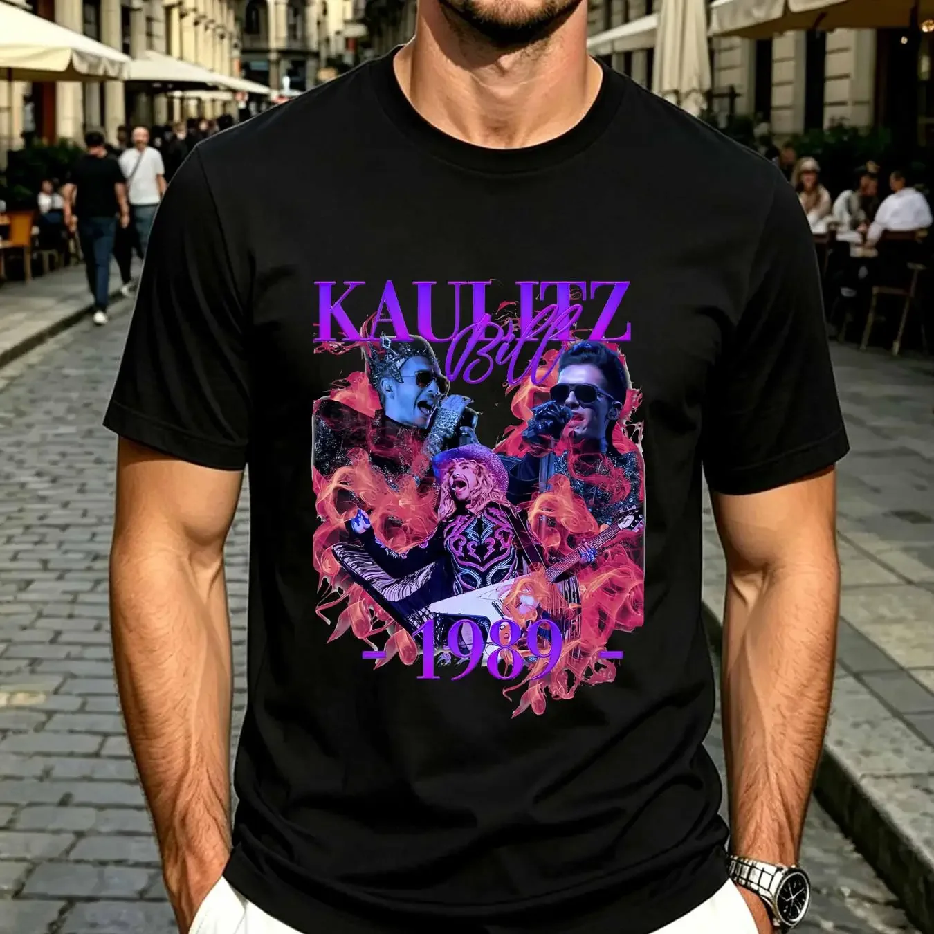 washed T Shirt Bill Kaulitz Tokio Hotel WHITE All Size S M L 234XL cg501 vintage Washed Comfortable Stylish Casual graphic