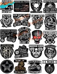 Motorcycle Helmet Stickers - 100% Vinyl - Stickers for Adults – Badass Motorcycle Decals Including Skulls, American Flag