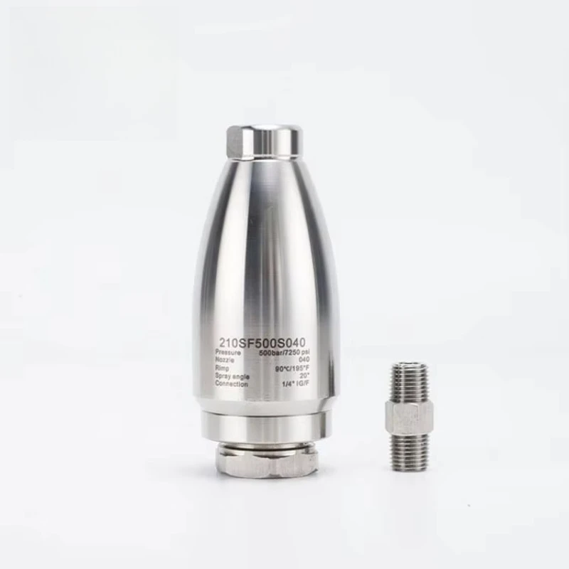 فوهة توربو للغسيل ذات الضغط العالي للغاية CS 500 بار مع مخروط سيراميك